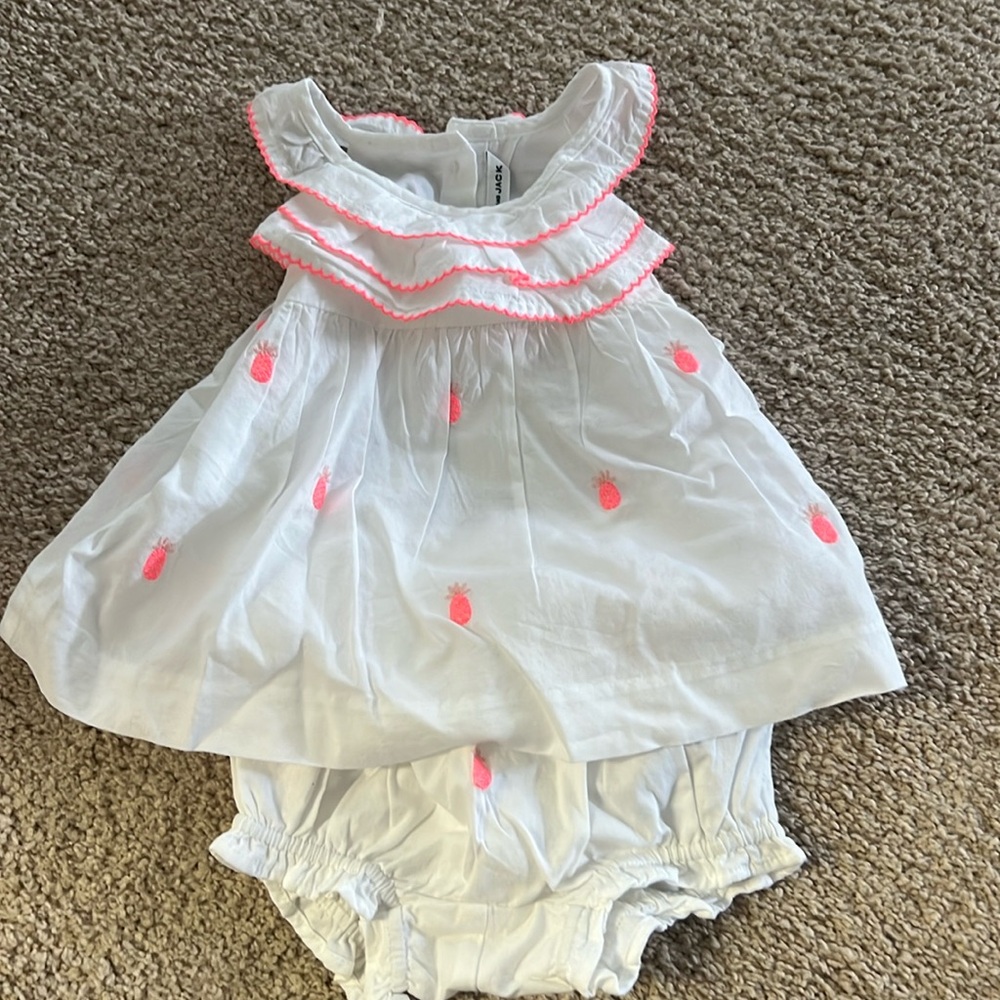 Janie and Jack pineapple dress with bloomers. Super cute! New with tags